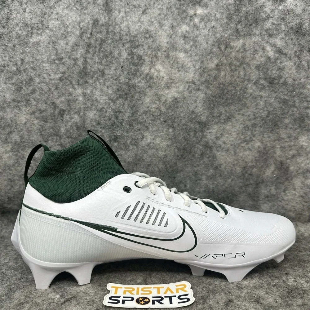 Nike Vapor Edge Pro 360 2 TB Football Cleats Mens Sz 13.5 Green White FN7759-103